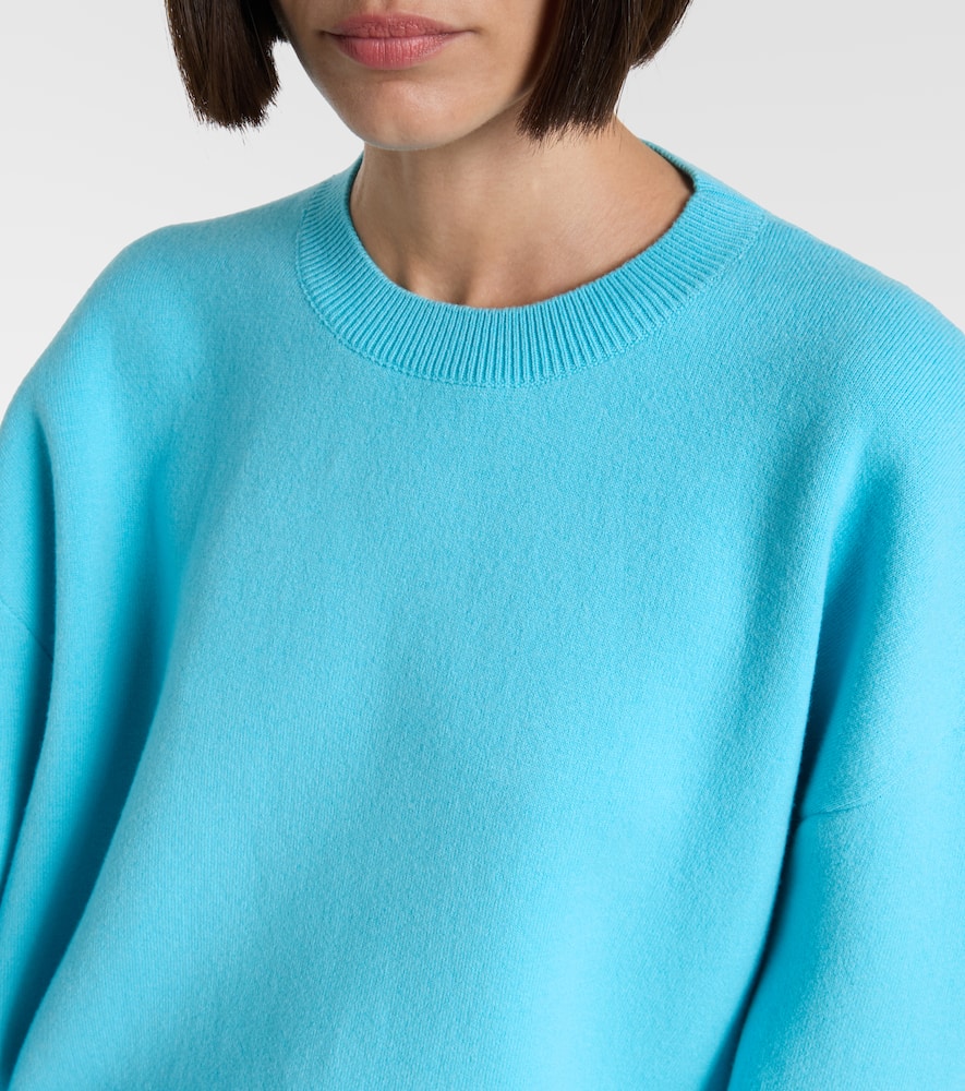 Wool and cashmere-blend sweatshirt dress