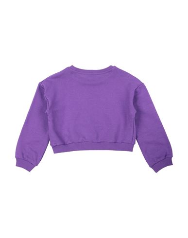 Kid Girl Sweatshirt Purple Size 10 Cotton, Polyester