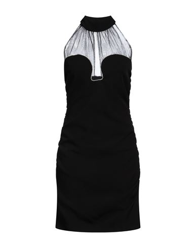 Woman Mini dress Black Size 4 Polyester, Elastane