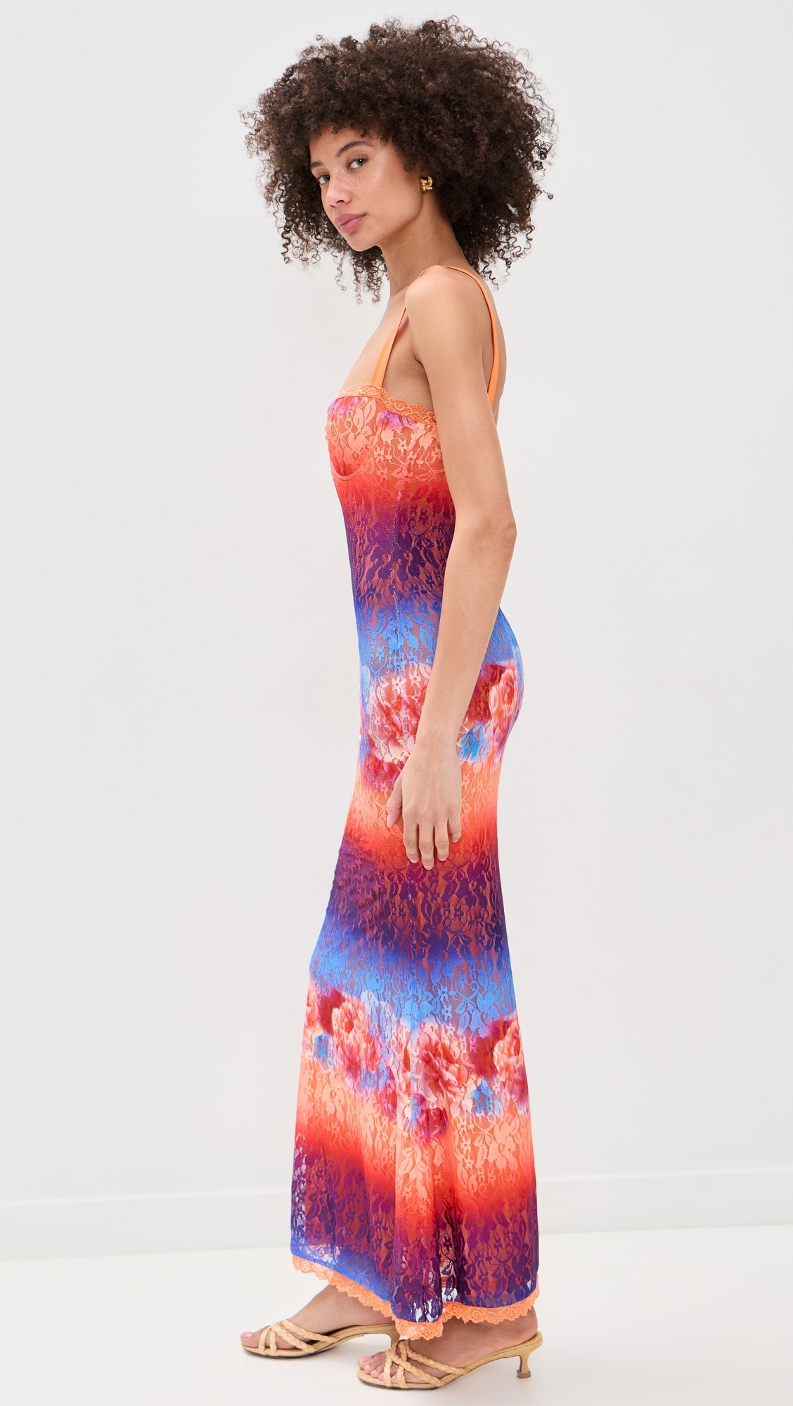 Serina Lace Maxi Dress Nadia Pink Ombre