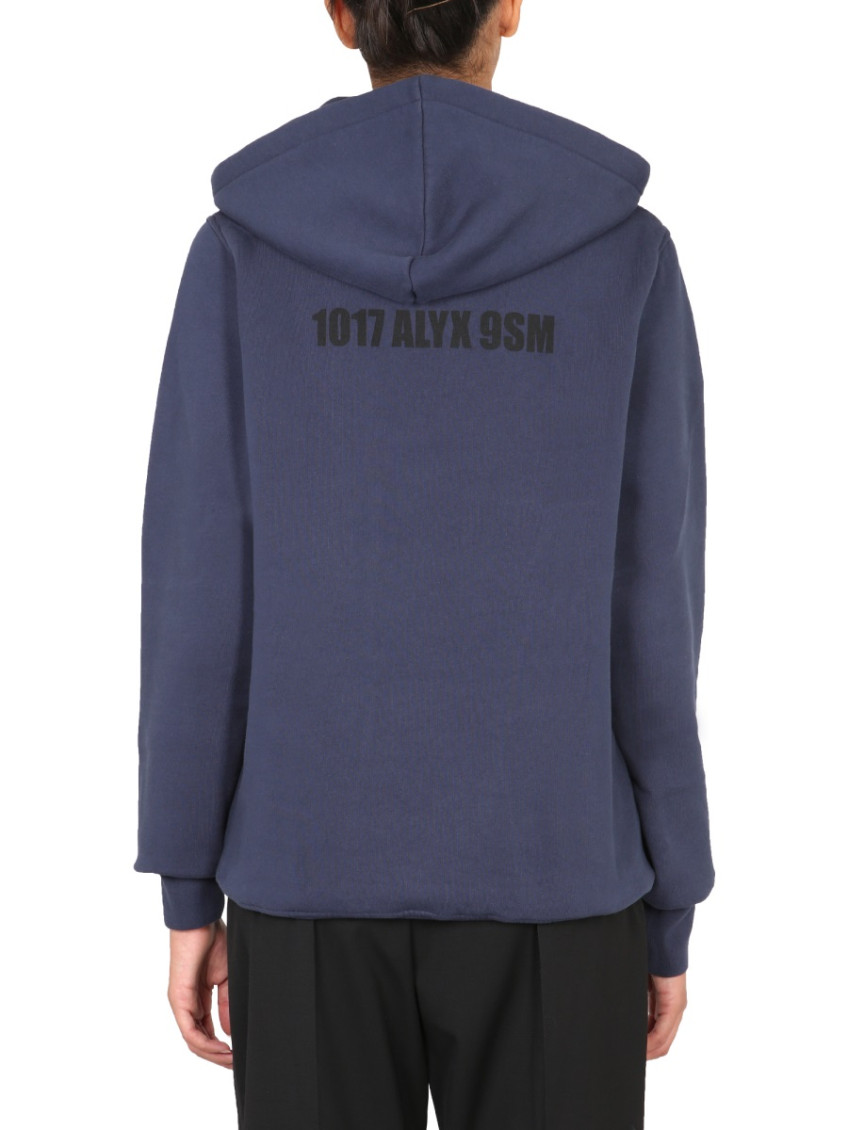 Blue Logo Hood Sweatshirt