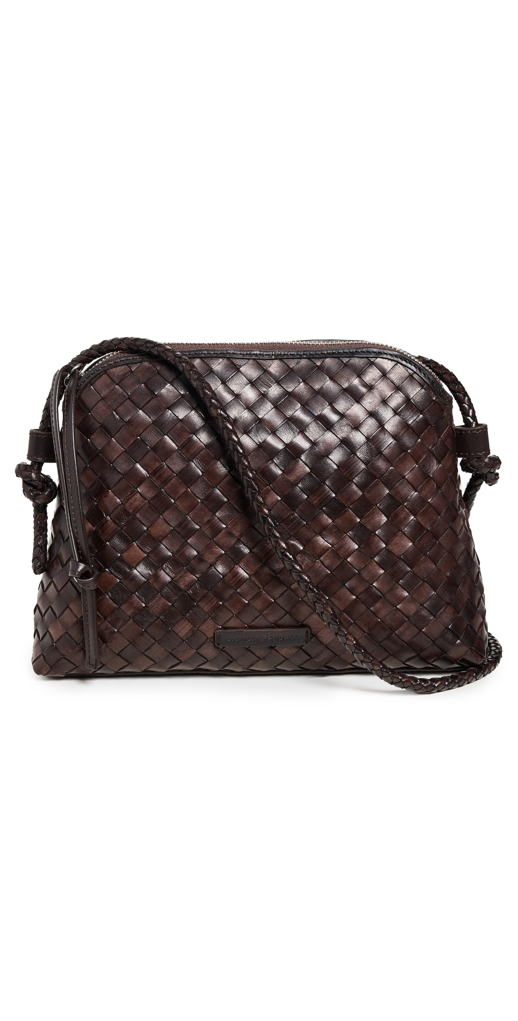 Mallory Woven Crossbody Bag Chocolate One Size