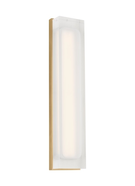 Natural Brass LED Wall Sconce from the Milley Collection