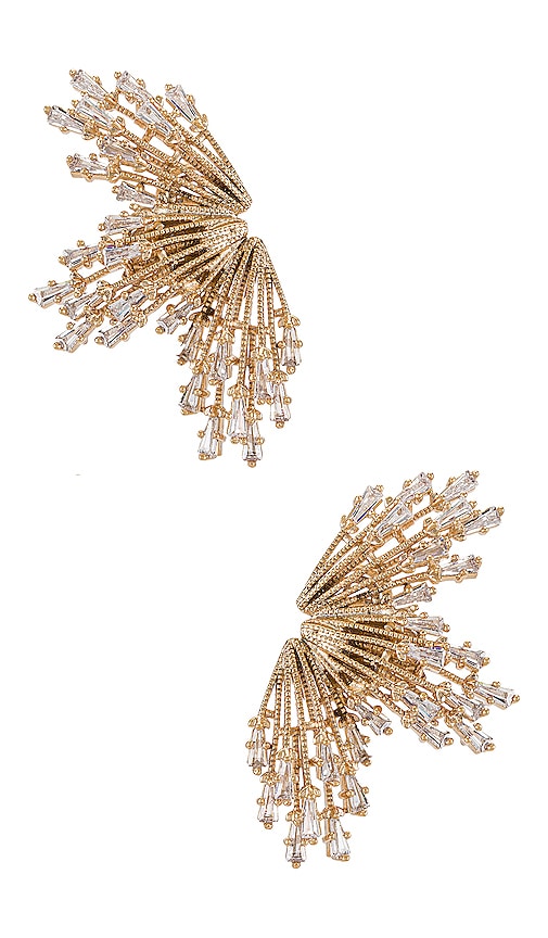 Anton Heunis OHRRINGE SUN RAYS in Metallic Gold