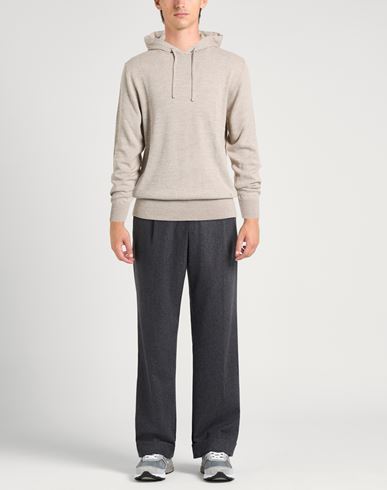 Man Sweater Taupe Size M Virgin Wool, Acrylic