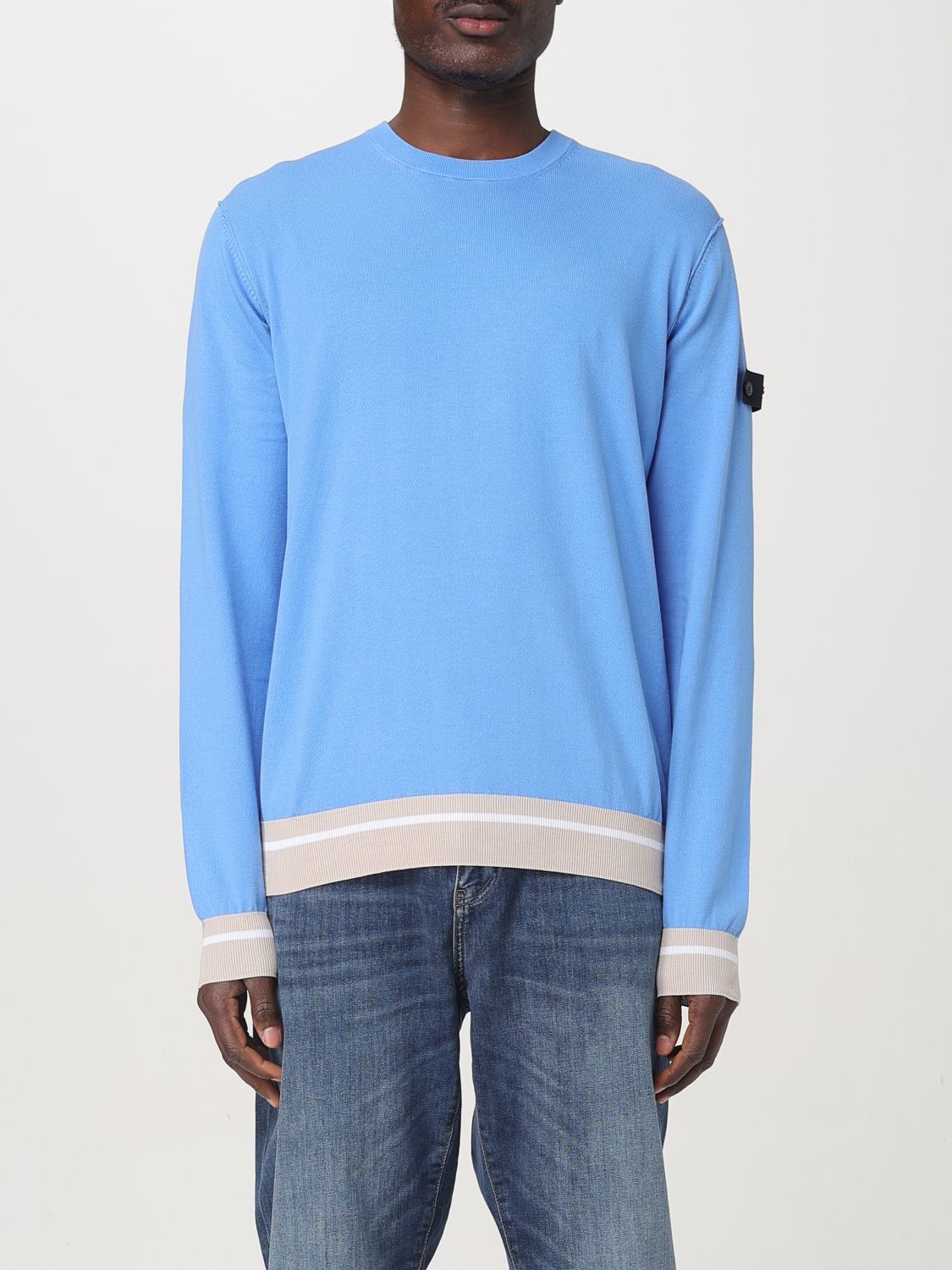 Sweater Men color Sky Blue