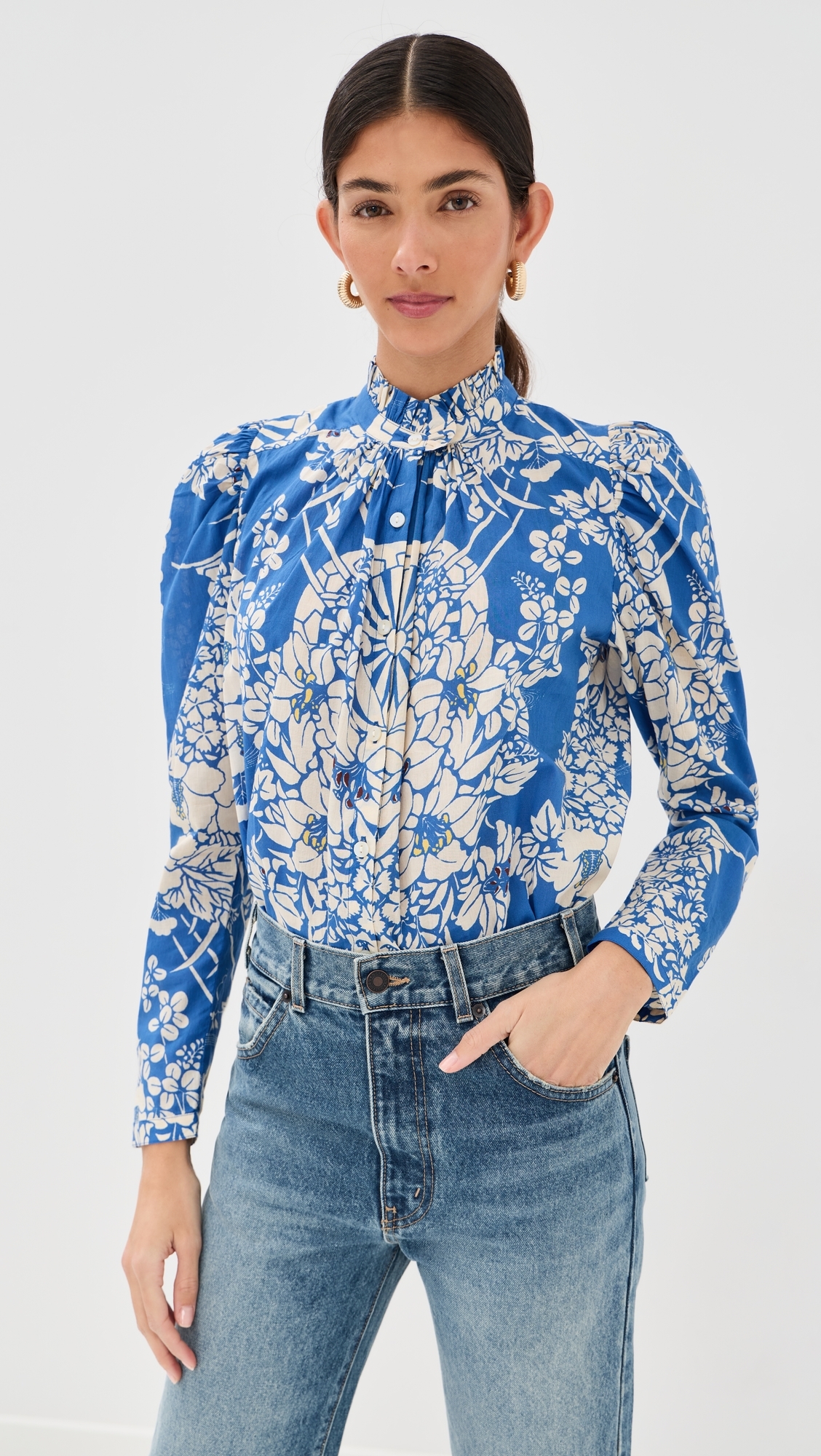 Artemis Royal Spoke Shirt Medium Blue