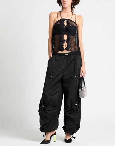 Woman Pants Black Size 8 Polyester