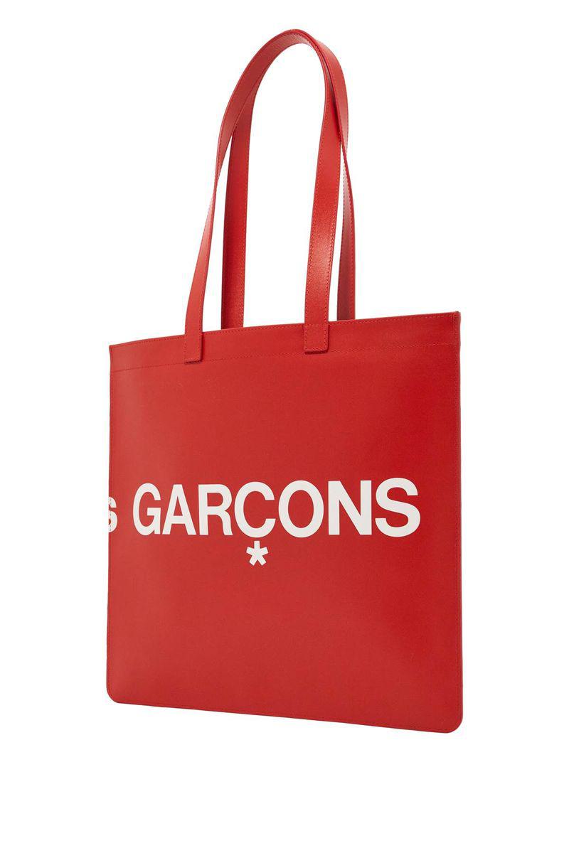Leather Tote Bag With Logo