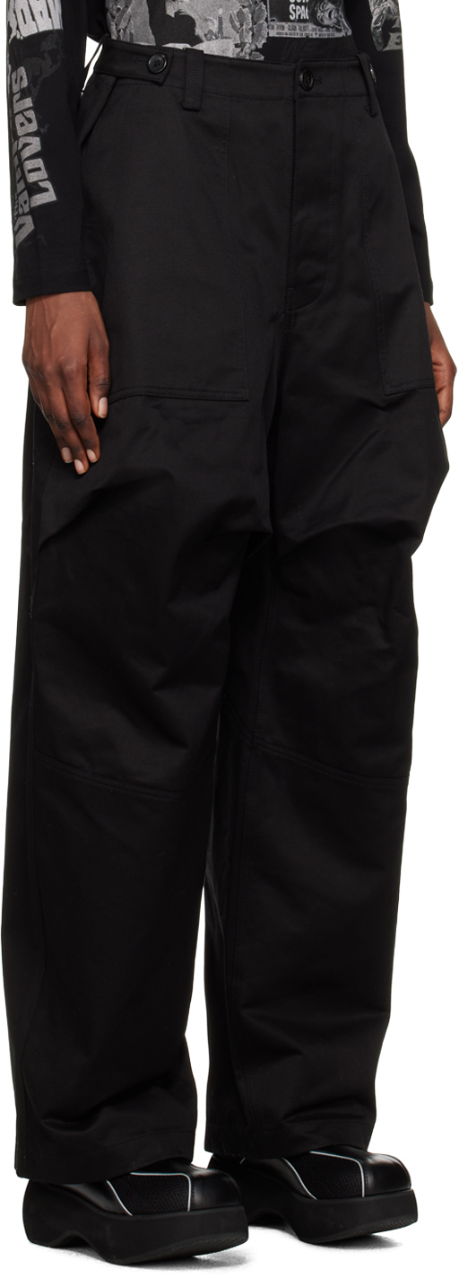Black paneled slacks