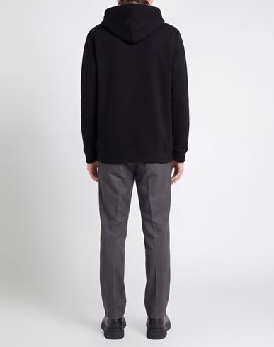 Man Sweatshirt Black Size XL Cotton, Elastane
