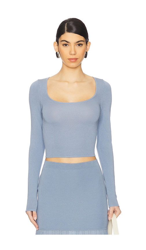 4th & Reckless Nancy Knit Top in Blue. -  XL also in L, M