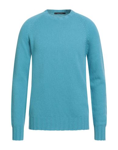 Man Sweater Azure Size 38 Cashmere