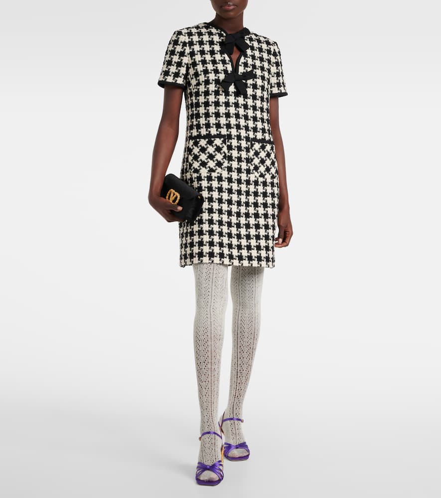 Logo wool-blend tights