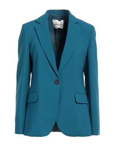 Woman Blazer Deep teal Size 10 Polyester, Viscose, Elastane