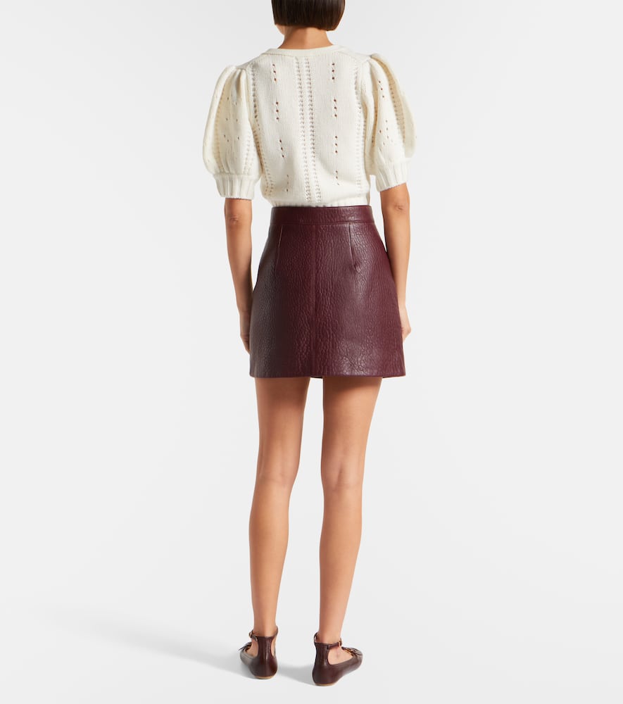 Chloé Leather miniskirt