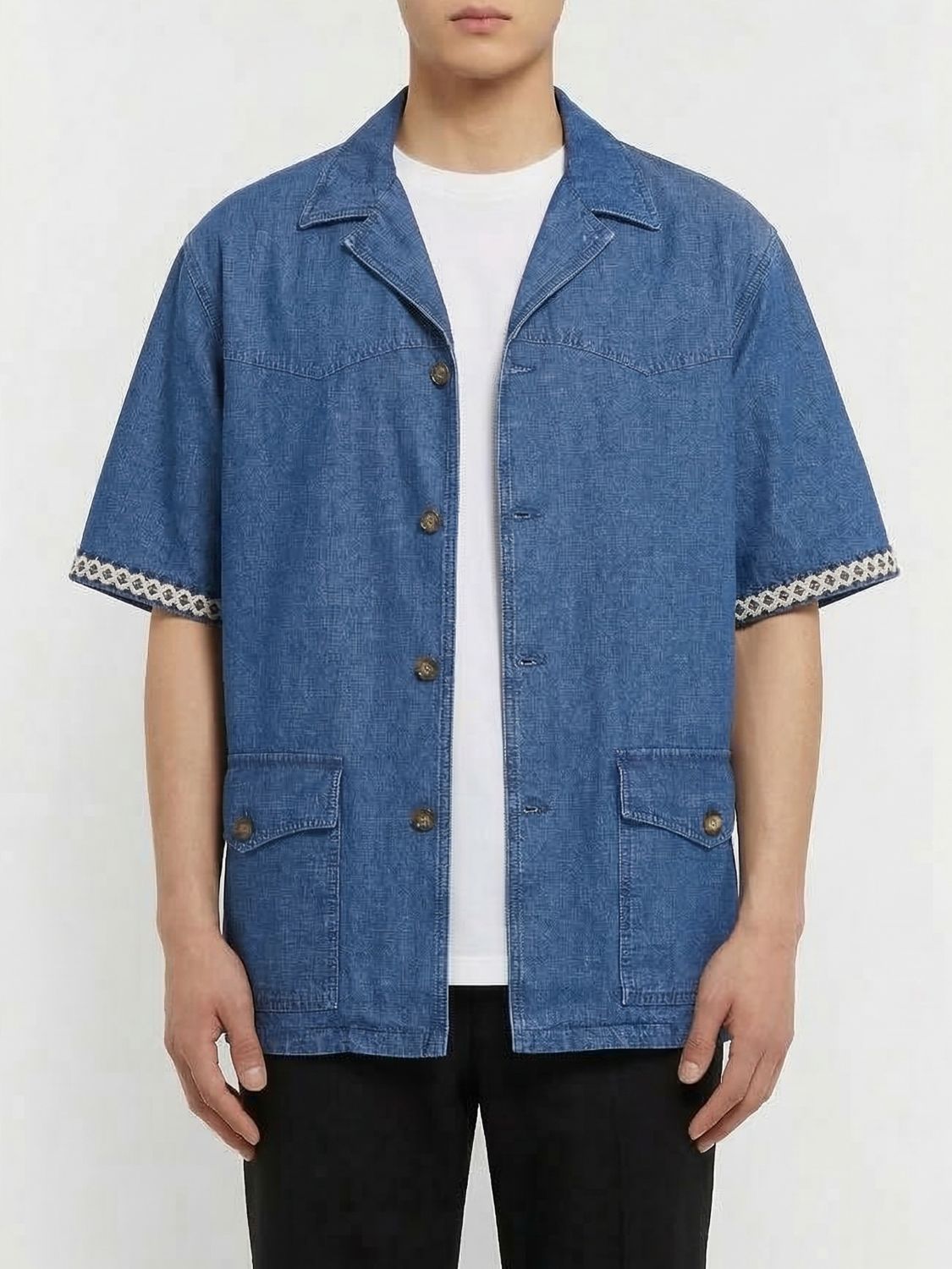 Shirt Men color Blue