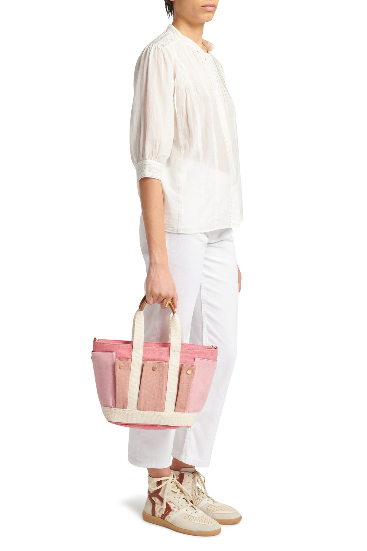 Multi-Pocket cabas tote