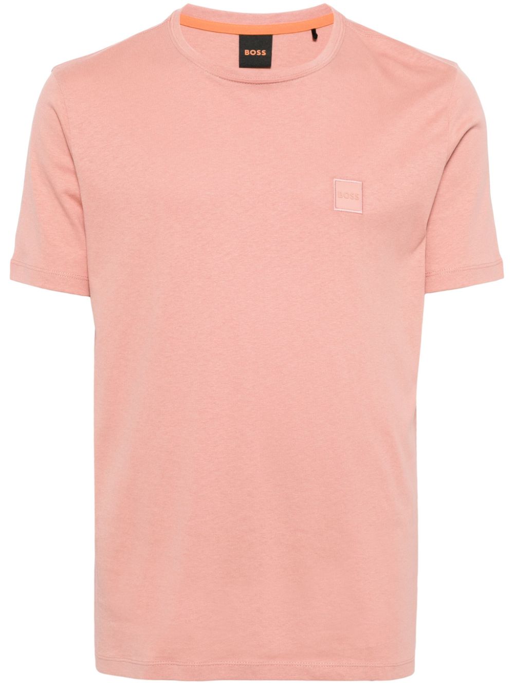 Logo-appliqué cotton T-shirt - Blue