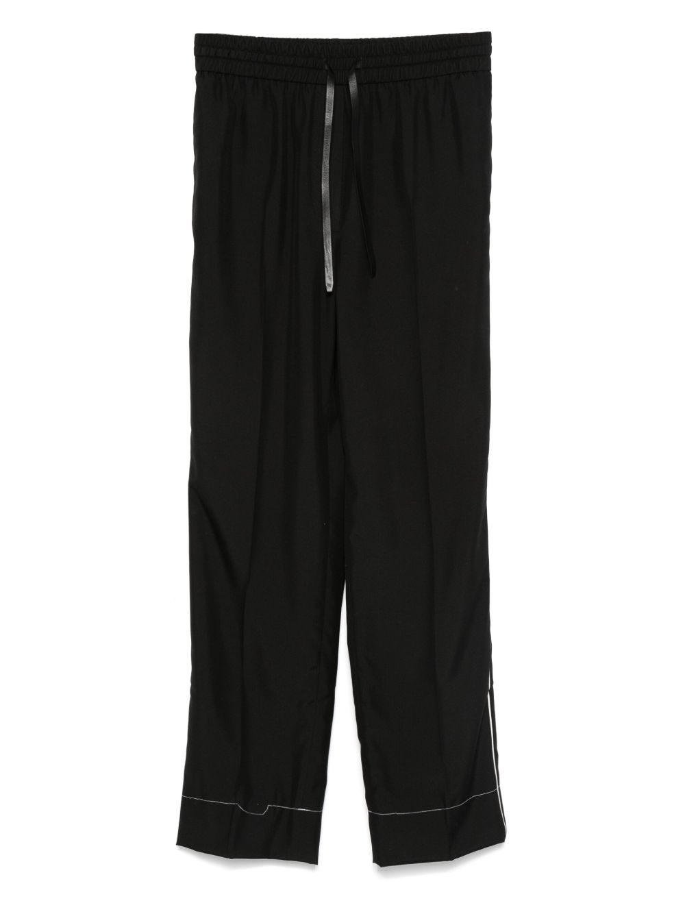Silk trousers - Black