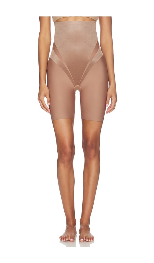 SPANX Spanxsculpt Ultra Sculpt High Waist Mid Thigh in Tan. - XS also in L, M