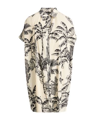 Woman Mini dress White Size L Polyester