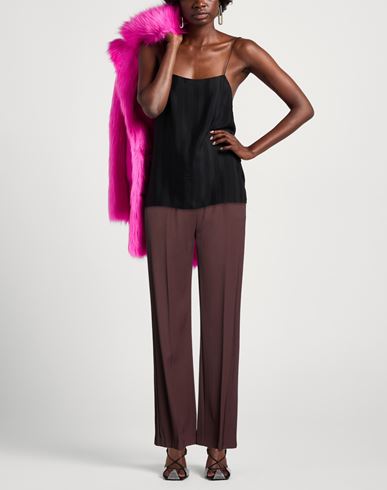 Woman Pants Chocolate brown Size 8 Virgin Wool