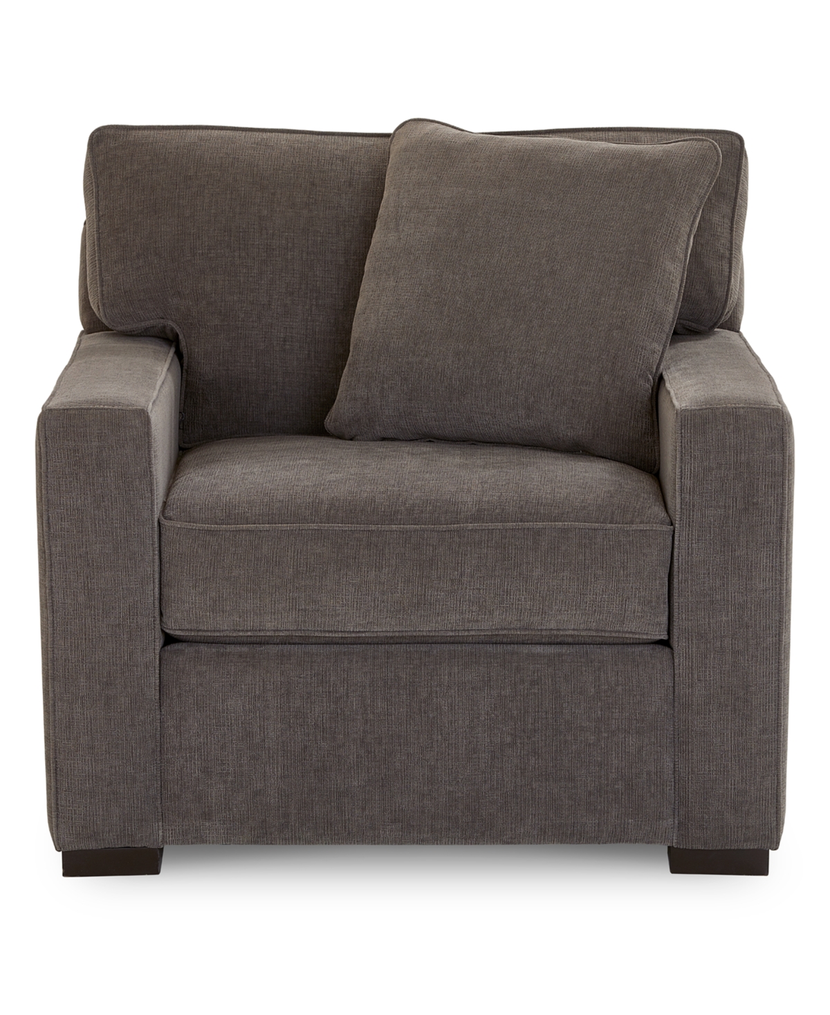 "Radley 38"" Fabric Armchair, Created for Heavenly Mocha Grey"