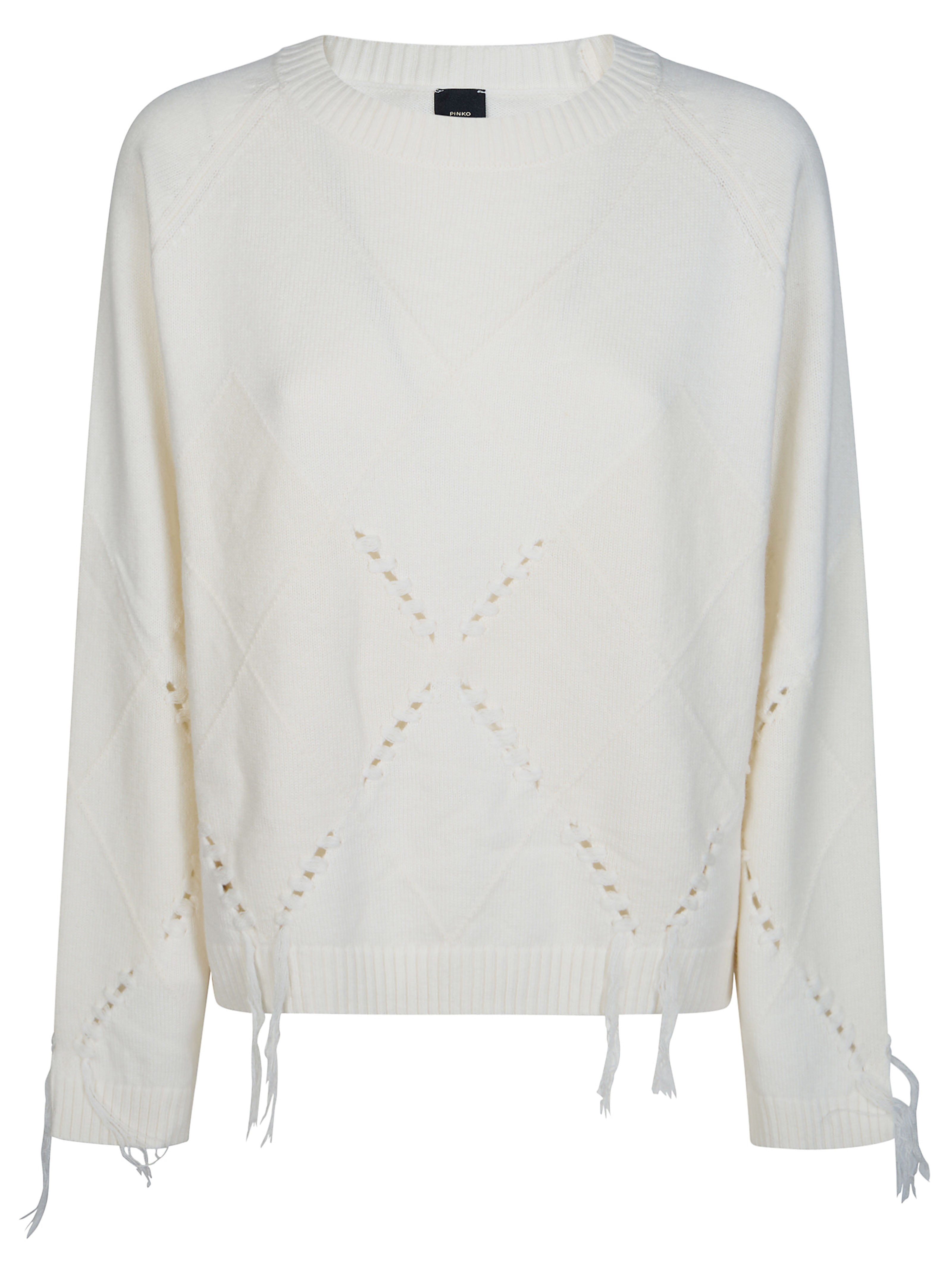 Fashionable Women's Pullover with Openwork Design