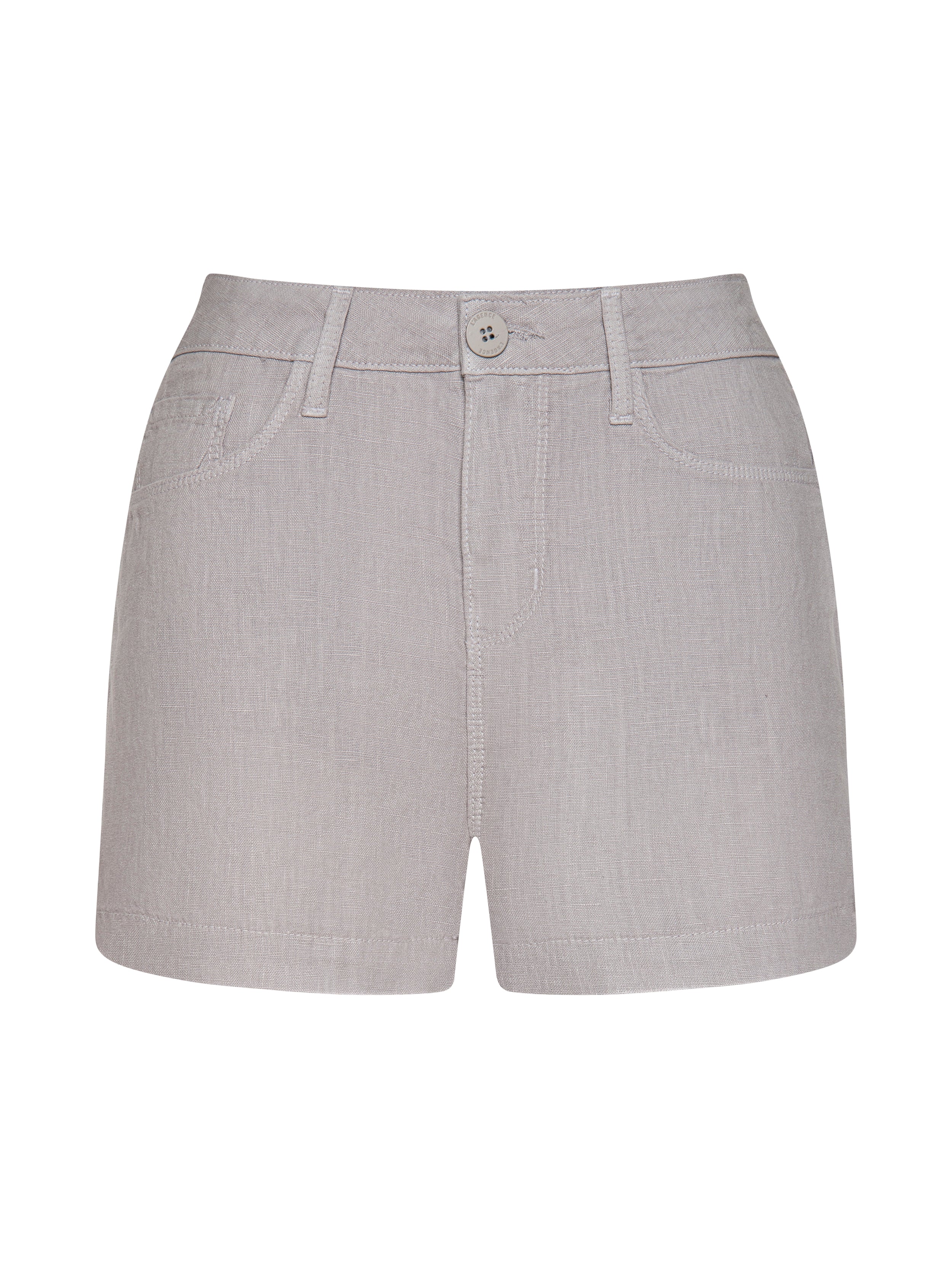 Gina Linen Short In Light Pewter