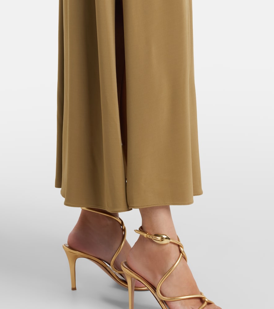 Feluca keyhole belted maxi dress