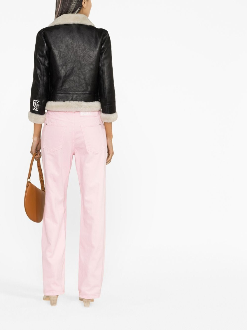 Shearling Jacket With Logo