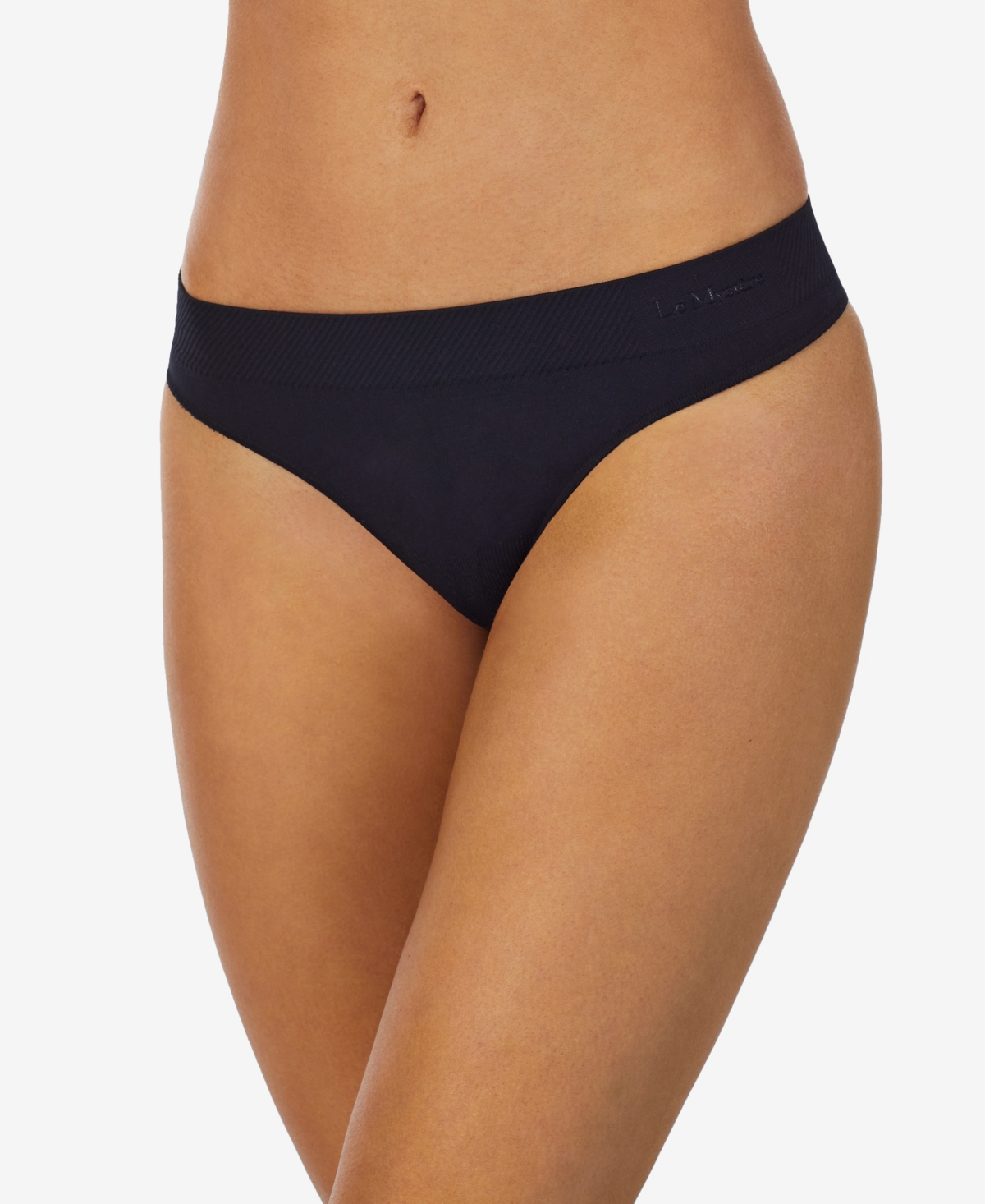 Women's Seamless Comfort Thong - Black