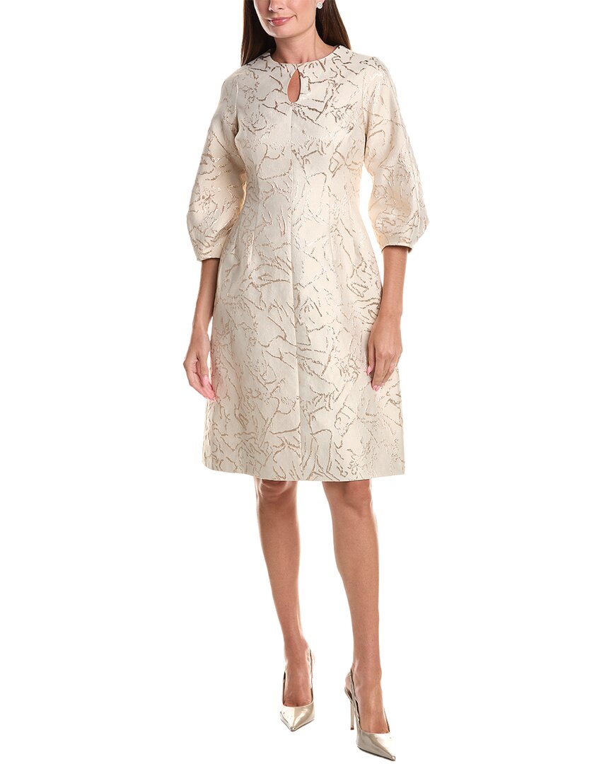 Jacquard Keyhole Mini Dress