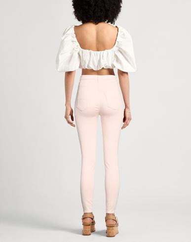 Woman Jeans Light pink Size 26 Cotton, Elastomultiester, Elastane