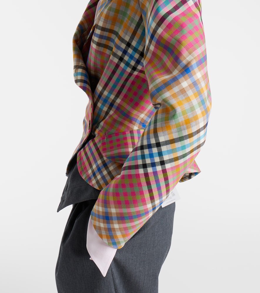 Stormy asymmetric wool blazer