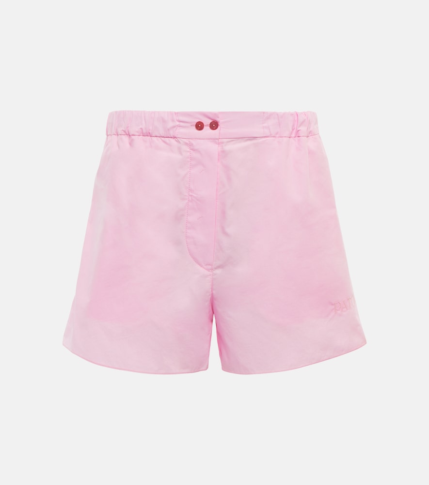 Cotton poplin shorts