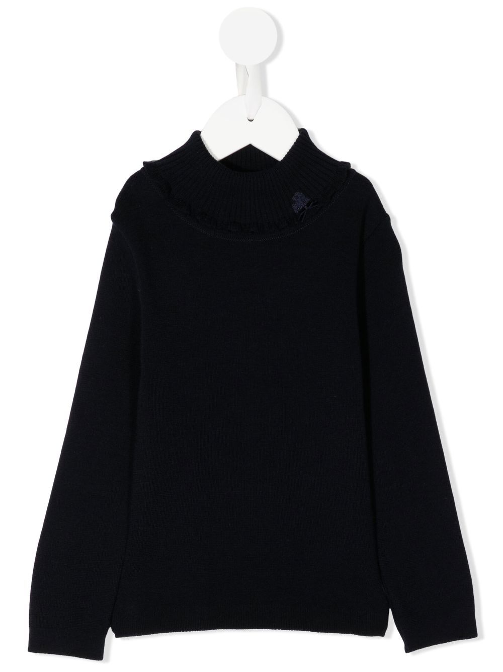 Crew-neck long-sleeve jumper - Blue