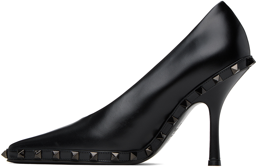 Valentino Garavani Black Rockstud Heels