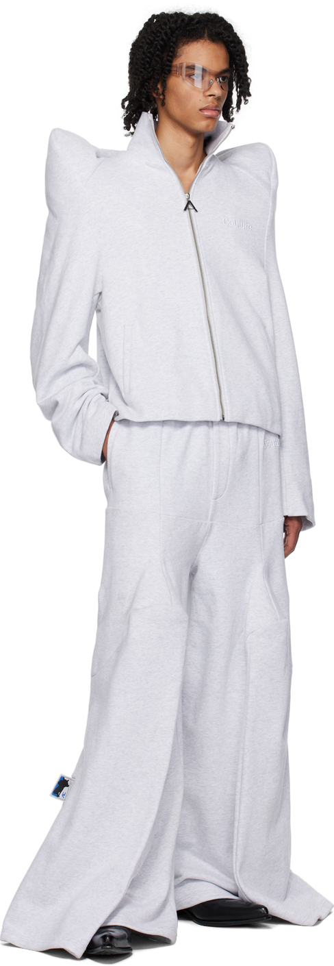 Gray panel sweatpants