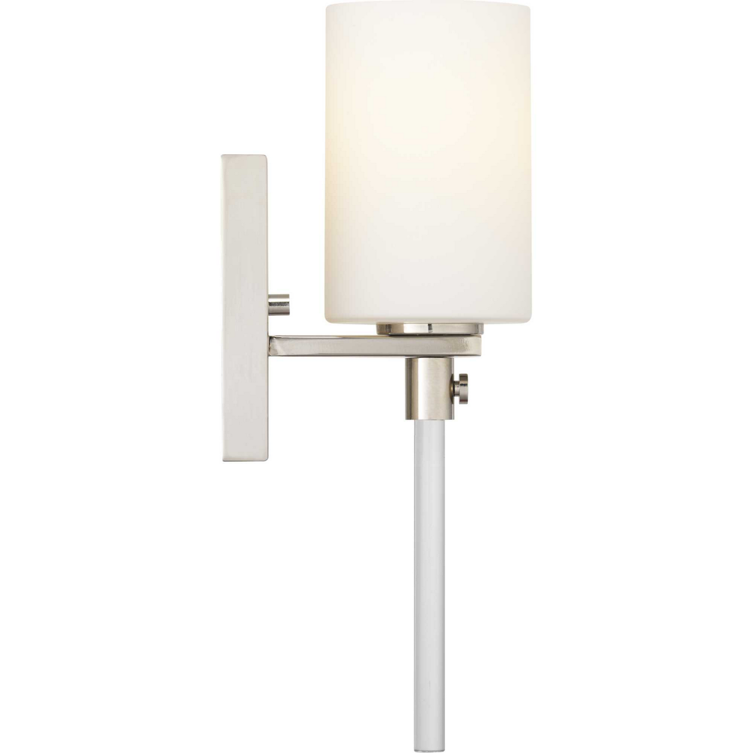 Polished Nickel One Light Bath from the Lisbon Collection