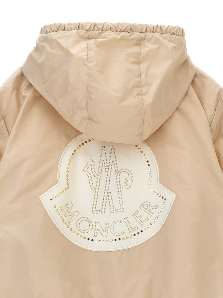 Girls Beige Hood Jacket