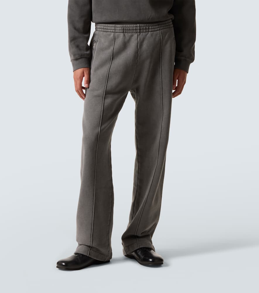 Cotton jersey wide-leg sweatpants