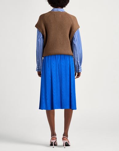 Woman Midi skirt Bright blue Size 6 Viscose
