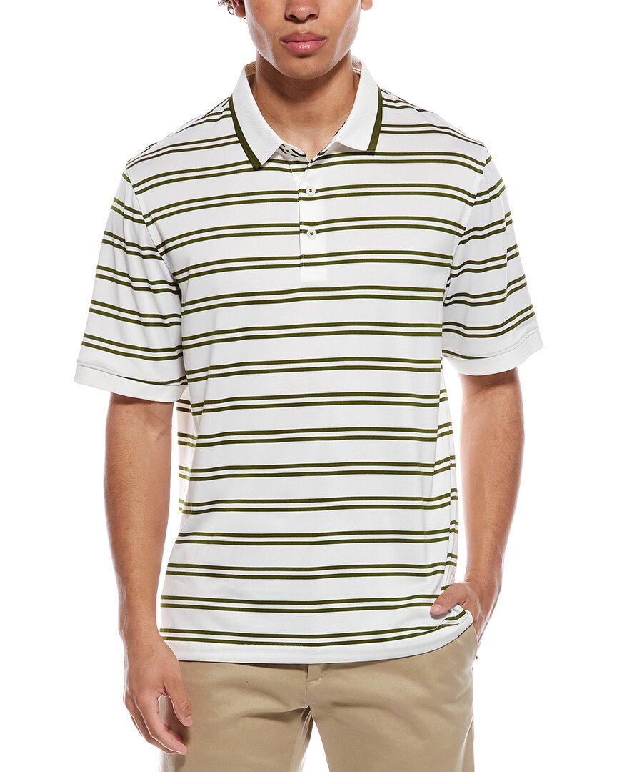 Mesh Double Stripe Polo Shirt