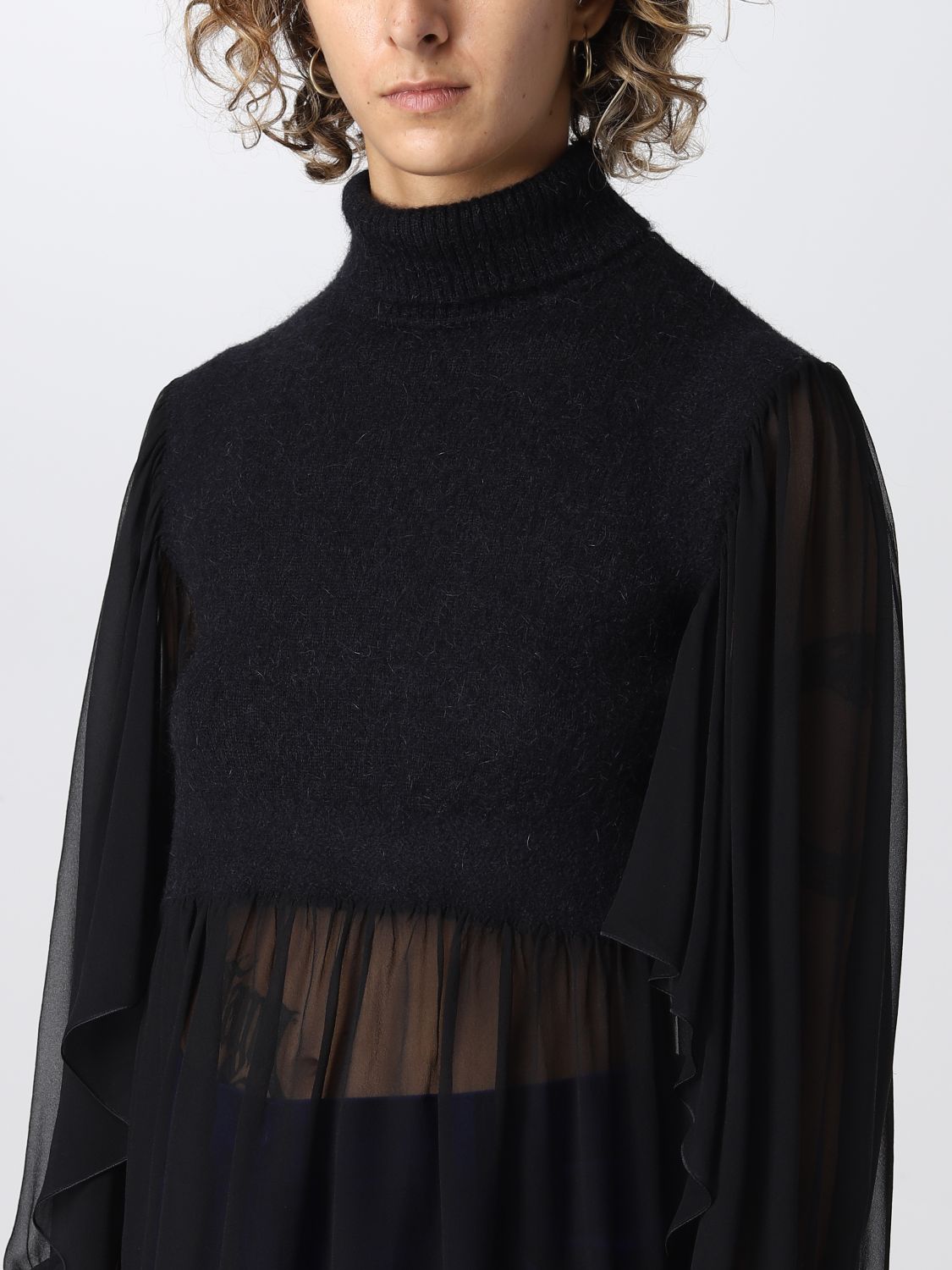 Top Woman color Black