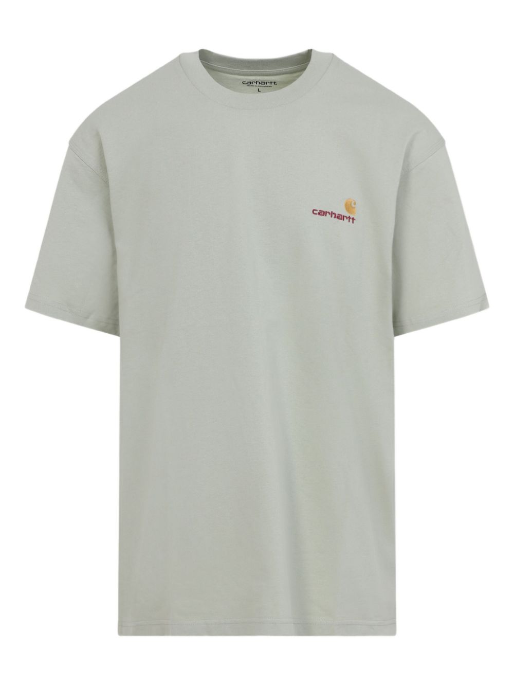 Logo-embroidered cotton T-shirt - Green