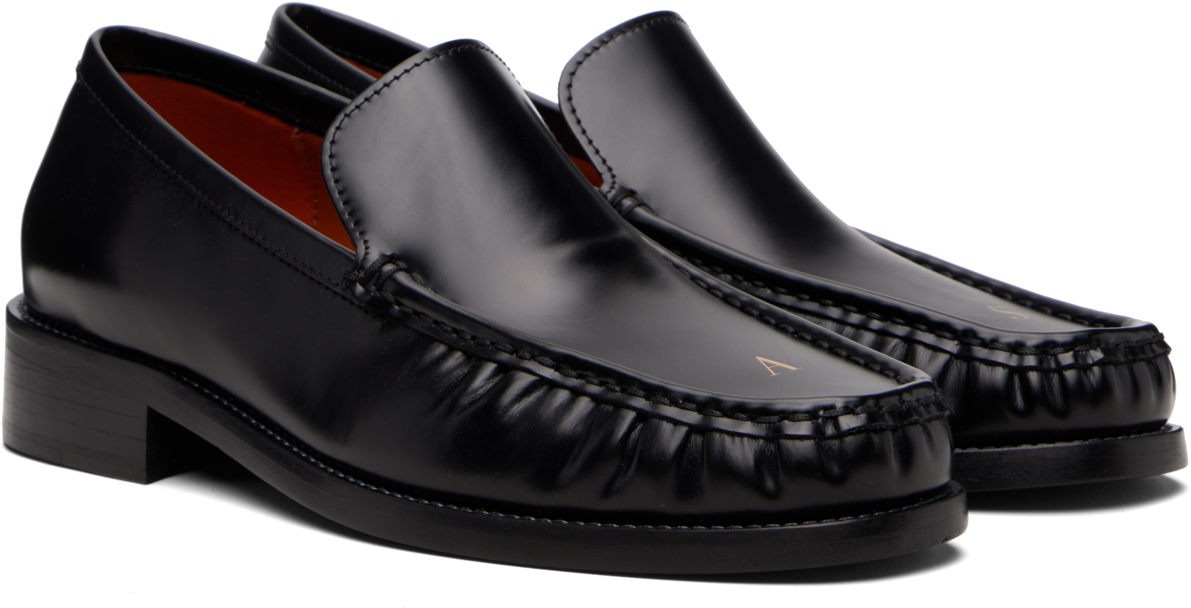 Black Leather Loafers
