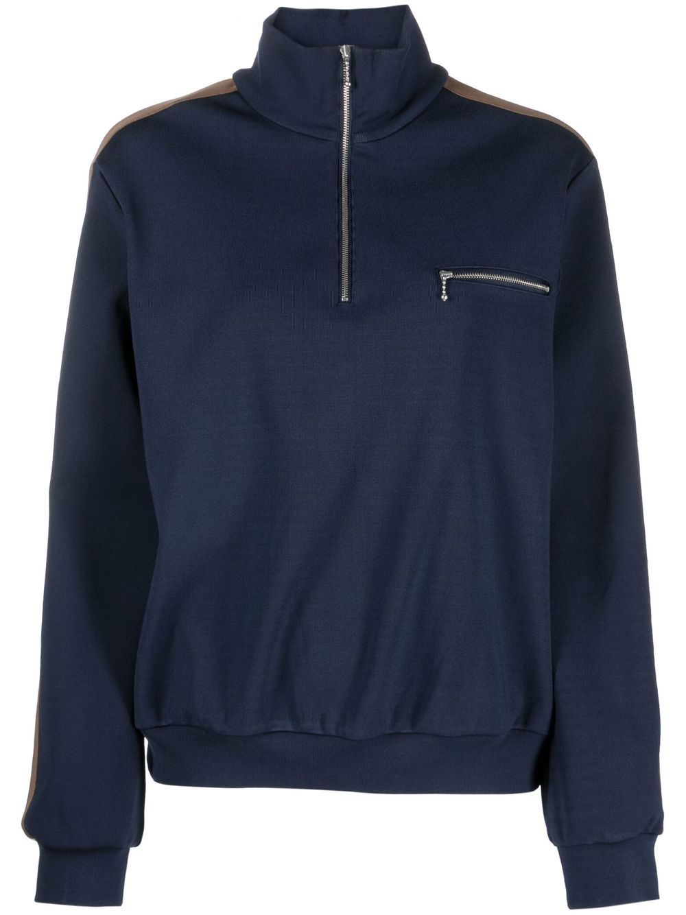 Side-stripe detail sweatshirt - Green