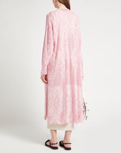 Akep Woman Cardigan Pink Size S Cotton, Polyamide, Viscose, Polyester, Metallic Polyester